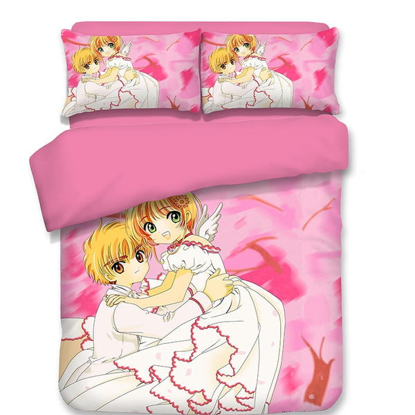 3D Anime Cardcaptoror a Sakuras Print Bedding Set Duvet Covers Pillowcases NEW Comforter Bedding Sets Bedclothes Bed Linen 01