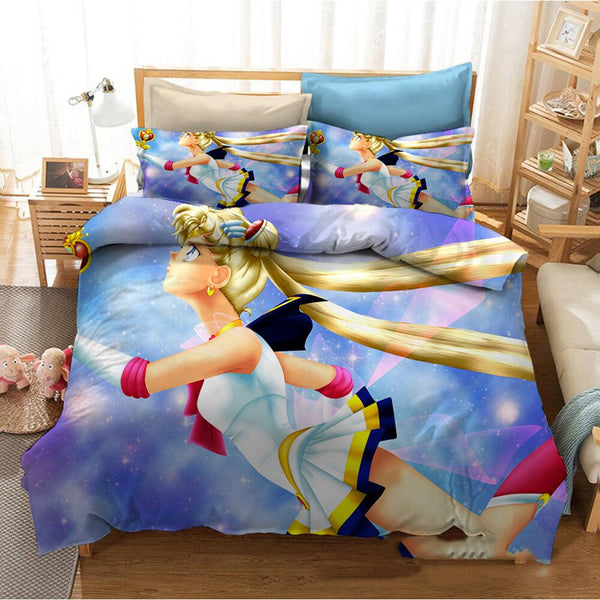 3D Quilt Cover Japan Anime Game Summer 2/3pcs Bedding Set Polyester Pillowcases Duvet Cover Set Single Queen King