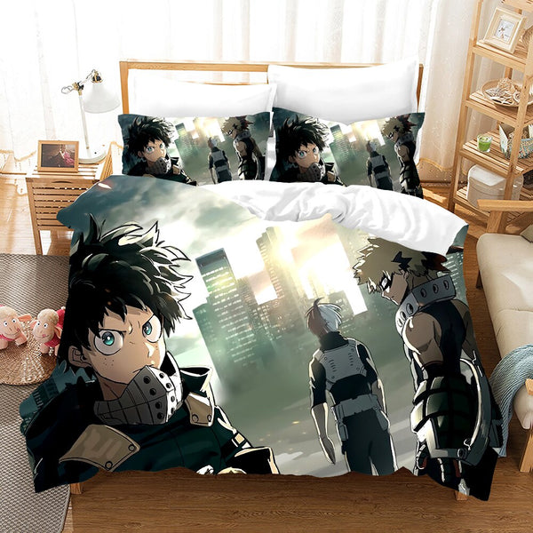My Hero Academia Bedding Set Anime Duvet Cover Sets Comforter Bed Linen Twin Queen King Single Size Dropshipping