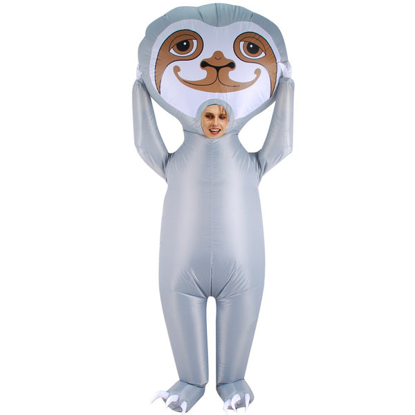 Animal Costumes Tree Sloth Inflatable Cosplay Costume Family Group Disfraz Adult Kids Halloween Disfraz Fancy Dress Up Jumpsuit