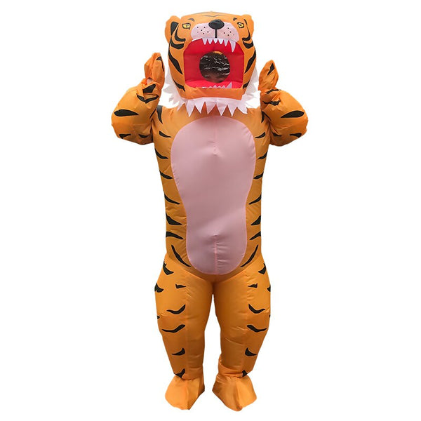 Adult Mascot Inflatable Costumes Animal Tiger Christmas Halloween Cosplay Costume Party Role Play Disfraces for Man Woman