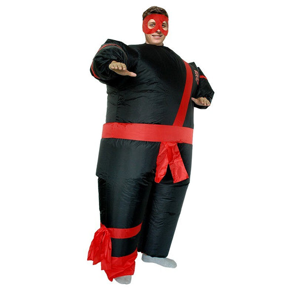 Halloween Cosplay Japan Warrior Inflatable Costumes for Adult Man Funny Christmas Party Blow up Dress Carnival Mascot Costume