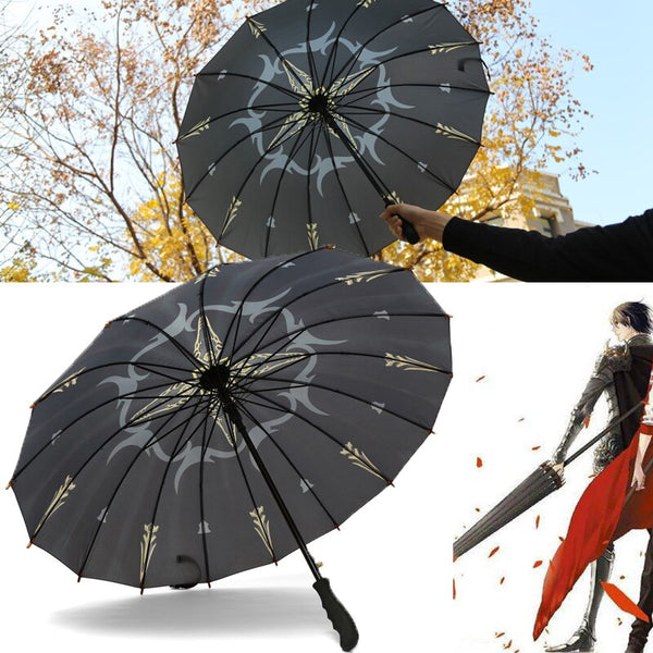 The King’s Avatarss Yexiu cosplay umbrella Rain Windproof male Walking Stick Umbrellas Men Golf Sun Paraguas Parasol Cane Props