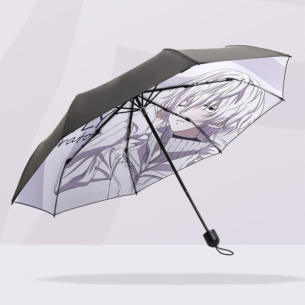 Anime A Certain Scientific Railgun Accelerator Cosplay Folding Sun Rain Umbrella Men Women Anti-UV Travel Parasol Sunshade Gifts
