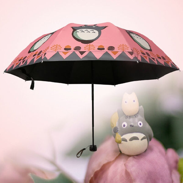 4 Farbe authentische Anime Chinchillas manuelle niedliche Vinyl faltbare Sonnencreme Regenschirm Cartoon Anime Cosplay Sammlung Regenschirm