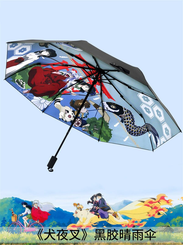 1 stücke Kreative Anime Cartoon Inuyasha Gedruckt Regenschirm Sonne Regen Sonnenschirm Regenschirm Cosplay Prop Decor Junge Mädchen Geschenk
