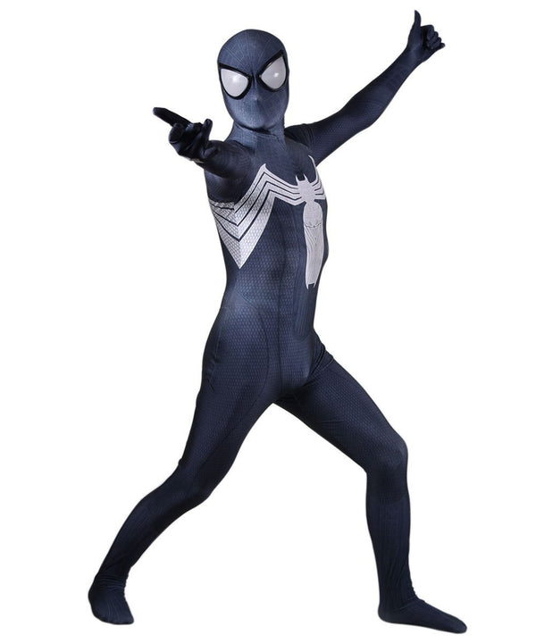 Erwachsene/Kinder schwarz Cosplay Kostüm Venom Symbiote Superheld Zentai Anzug Halloween Männer Jungen männlich Bodysuit