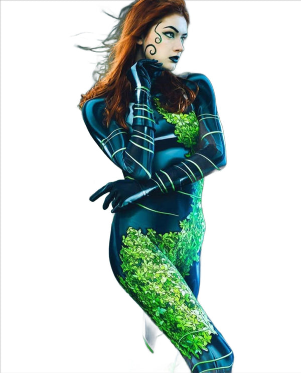 Erwachsene Kinder Poison Ivy Cosplay Kostüme Frau Frau Mädchen Pamela Lillian Isley Superheld Kostüm Zentai Anzug Halloween Bodysuit
