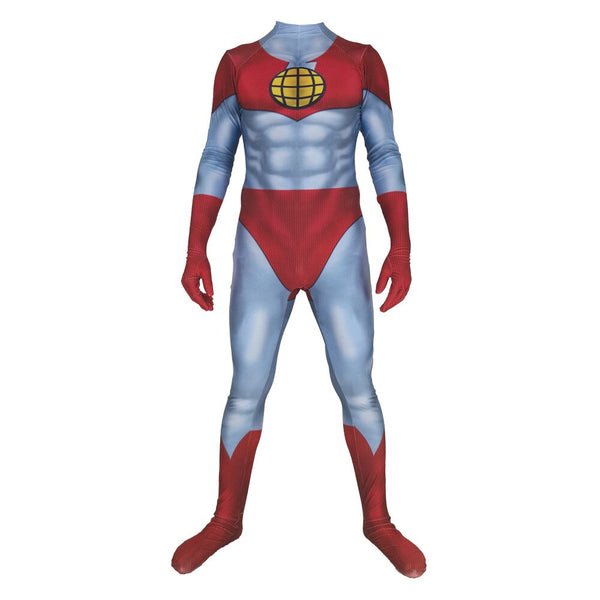 Adults Kids Captain Planet Cosplay Costume Superhero Zentai Suit Halloween Bodysuit