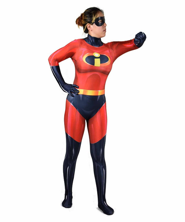 Adults Kids Incredibles Cosplay 2 Cosplay Costume Elastigirl Helen Parr Superhero Halloween Zentai Suit Bodysuit