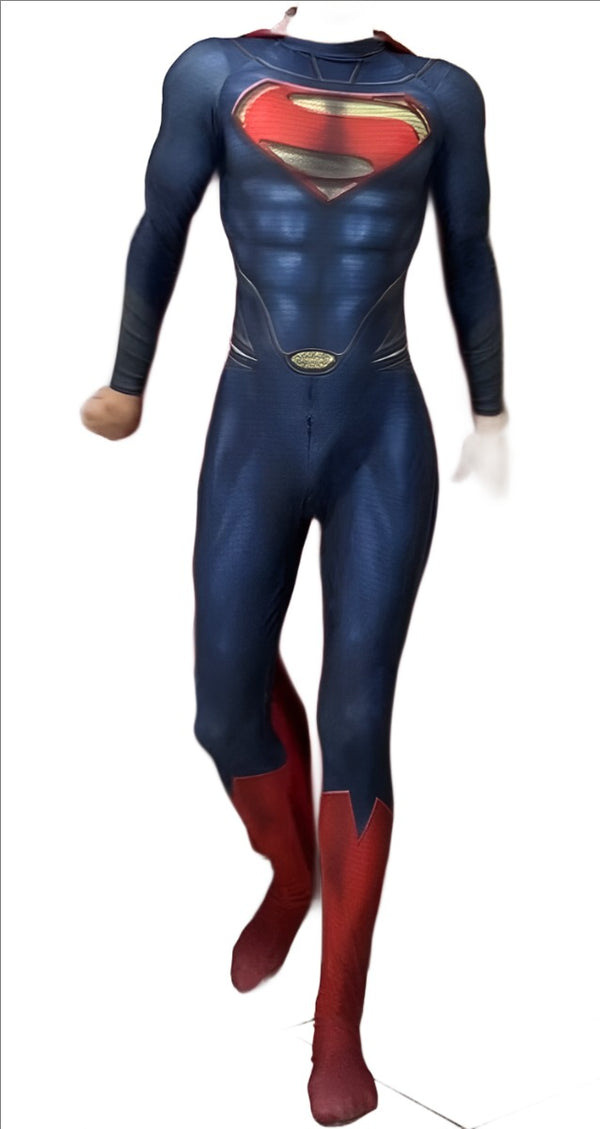 Adults Kids The Man of Steel Cosplay Costumes Boys Superhero Halloween Bodysuit Zentai Suit