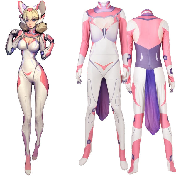 Daji Fox Cosplay Costume Animal Game Honor Of Kings Superhero Halloween Bodysuit Adults Kids Zentai Second Skin Suit