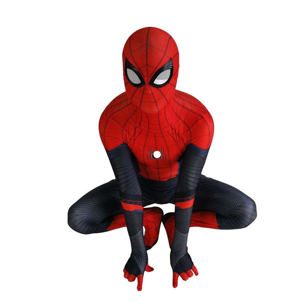 Erwachsene/Kinder weit weg von zu Hause Peter Parker Cosplay Kostüm Zentai Halloween Kostüm Superheld Bodysuit Overall