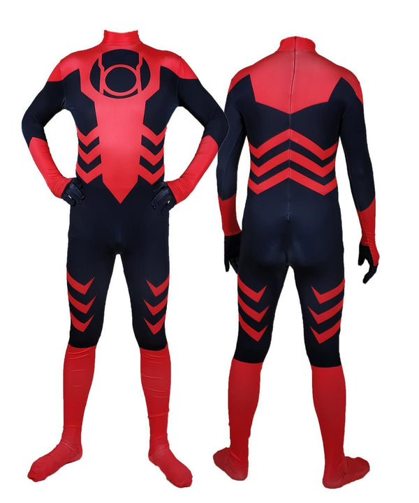 Erwachsene Kinder Rote Laterne Cosplay Kostüm Mann Männlich Jungen Grüne Laterne Corps Superheld Zentai Anzug Halloween Bodysuit