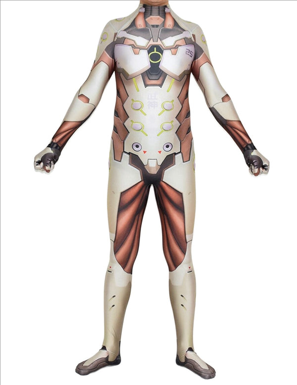 Adults Kids Shimadada Genjing Cosplay Costume Game Genjiji Suit Superhero Costumes Halloween Party Zentai Bodysuit