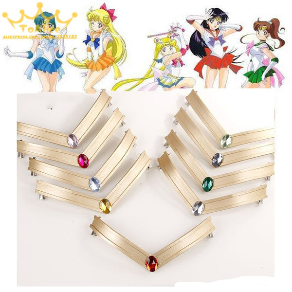 Japanischer Tsuking Usagi Sailor Mars Chibi Jupiter EVA Headwear Headband Tiara 25th Anniversary Cosplay Prop Accessoire