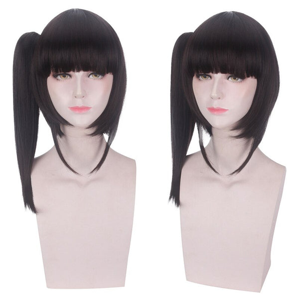 Anime Demon Slayer Tsuyuri Kanao Cosplay Wigs 30cm Short Heat Resistant Synthetic Hair