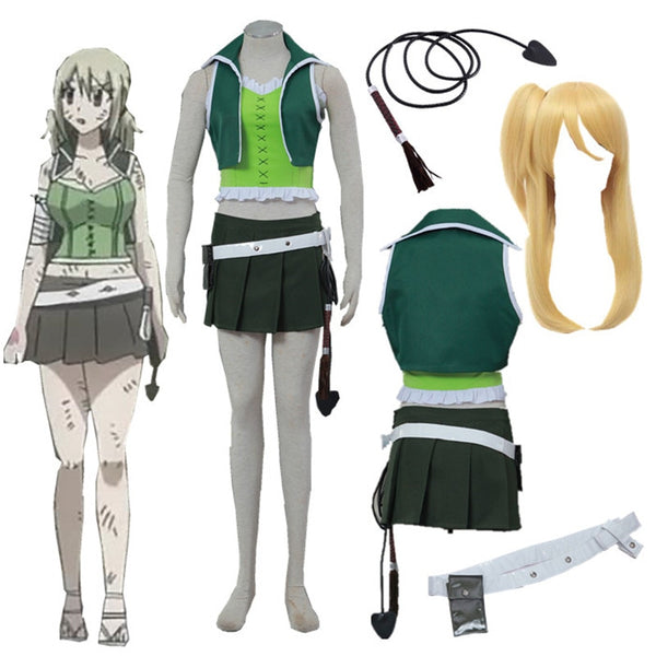 Anime Fairy cosplay Tail  Green Lucy Heartfilia Cosplay Costume Custom wig Halloween  costumes  clothing