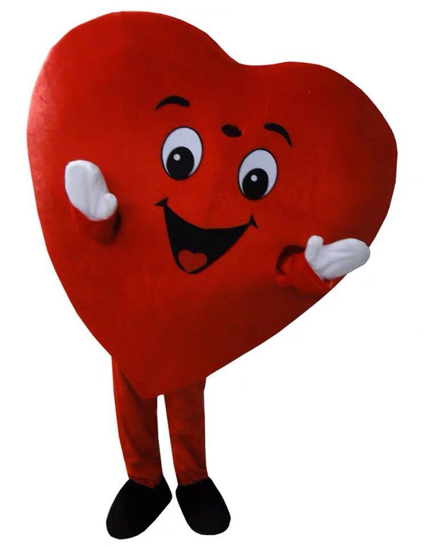 cosplay costumes Red Heart of Adult Mascot Costume Adult Size Fancy Heart Mascot Costume