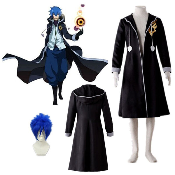 Anime Fairy cosplay Tail Jellal Cosplay long hooded coat Costumes Halloween