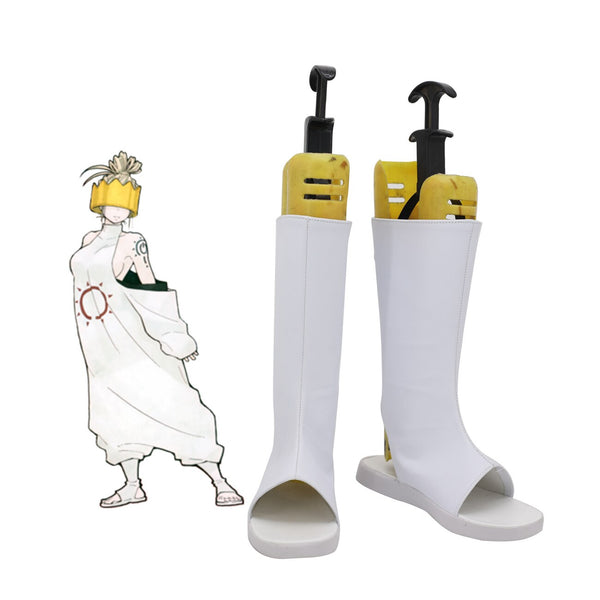 Fire Men Force You Haumeaea Cosplay Boots White Sandals Shoes Custom Made Any Size