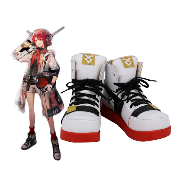 Arknights Exusiai KFC Cosplay Boots White Shoes Custom Made Any Size