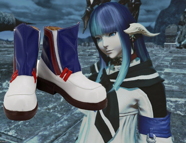 Final Cosplay Fantasy XIV A Realm Reborn Sailor Deck Shoes Cosplay Shoes Boots Halloween Cosplay Accessories
