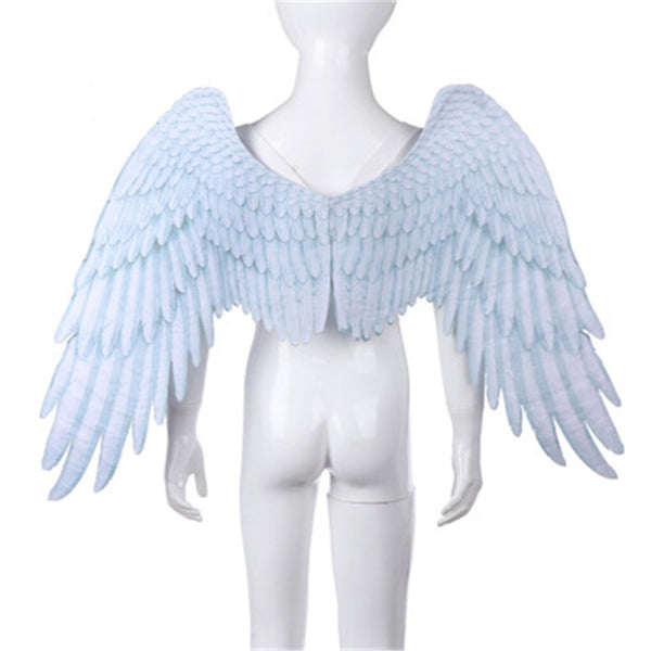 White Wings of Angel And Black Wings Halloween Mardi Gras Cosplay Props Costume Accessory