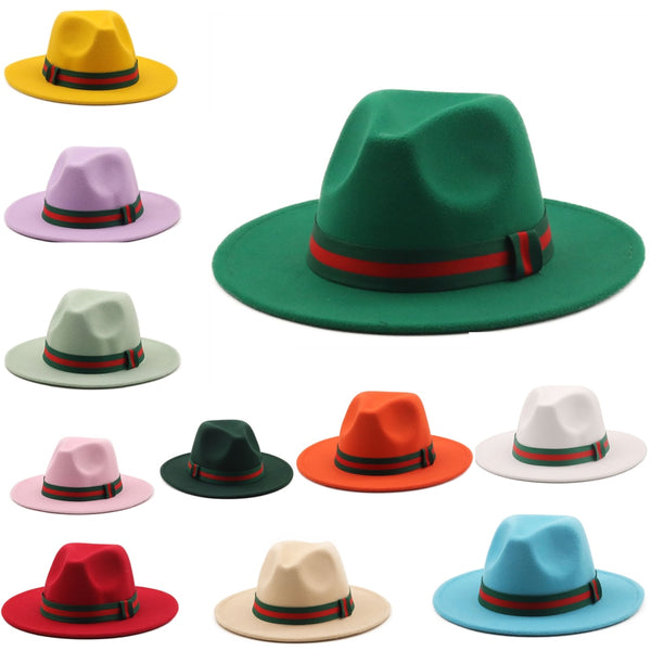 jazz hat Unisex fedoras fashion hats for women and men church hat rock hat star rock fedoras hat wholesale