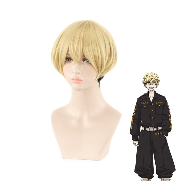 Tokyo cos Revengersrs Chifuyuyu Matsunono Short Wig Cosplay Costume Heat Resistant Synthetic Hair Men Women Carnival Party Wigs