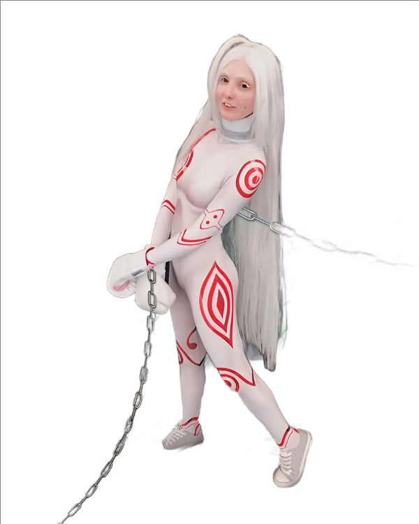 Adults/Kids Anime Deadmans Shiroro a Wonderlands Cosplay Costume Zentai Halloween Bodysuit Catsuit