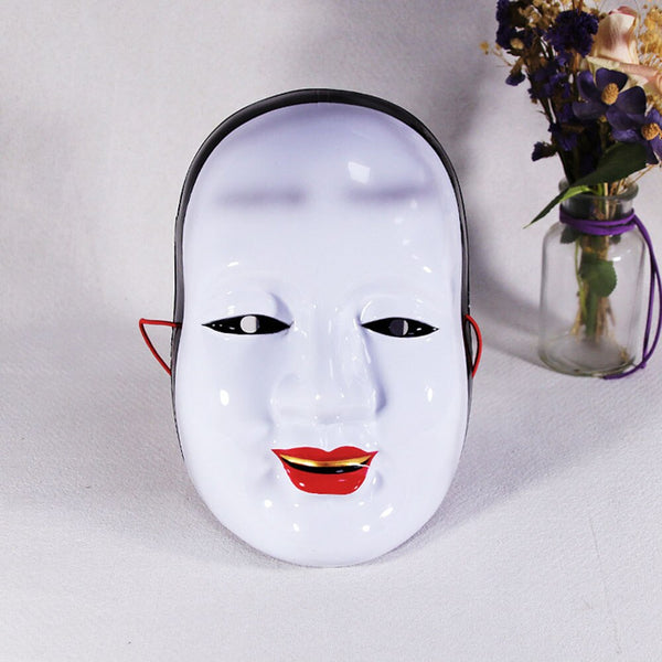 Noh Theater Ghost Face Mouth Women Men Cosplay Masks Masquerade Ball Party Adult 8-14 Children Xmas Halloween Mask