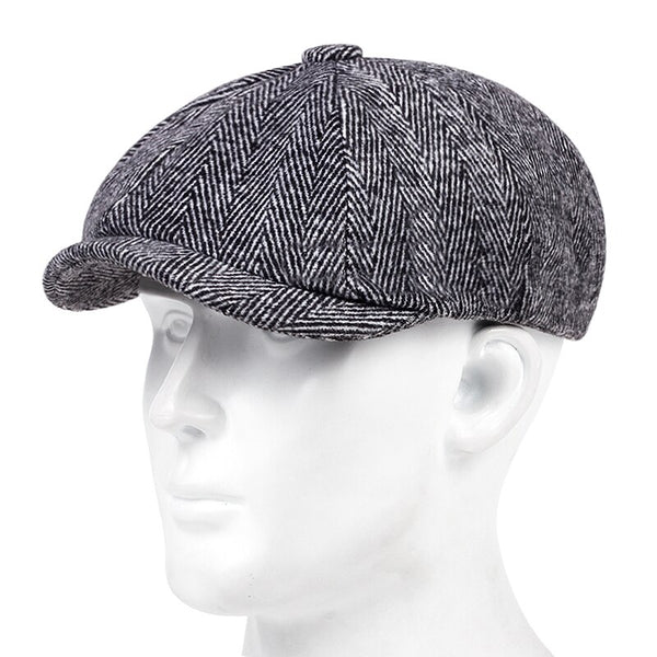 2021 Retro Octagonal Hat All-Match British Newsboy Hat Männer und Frauen Outing Sunshade Beret Boina, Painter Hat, Forward Hat