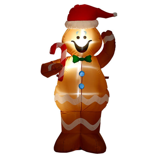 Gingerbreadad man Inflatable Costume Suit Cosplay Adult Costume Christmas Party Dress