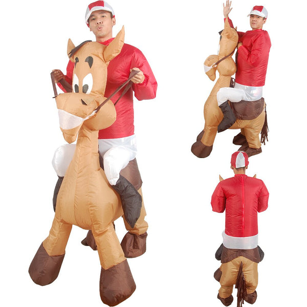 Animal Mount Oh My Donkey Yes Ride Inflatable Costumes Adults Halloween Cosplay Christmas Party Decor Doll Toys Role Play Dress Up Clothes