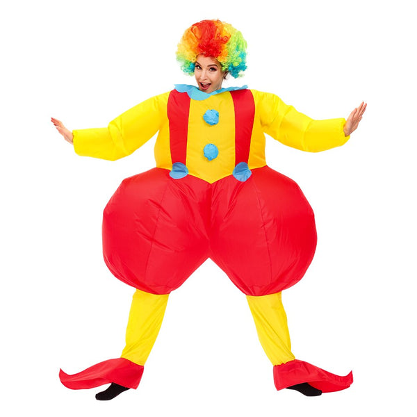 Adult Purim Clown Inflatable Costume Halloween Cosplay Party Costumes Mascot Christmas Fancy Dress Men Women Role Play Suit