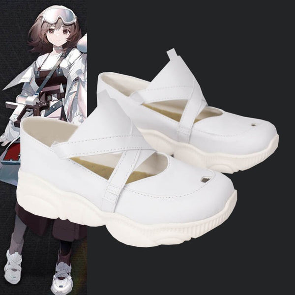 Arknights Roberta White Cosplay Shoes Boots Halloween Carnival Cosplay Costume Accessories Props