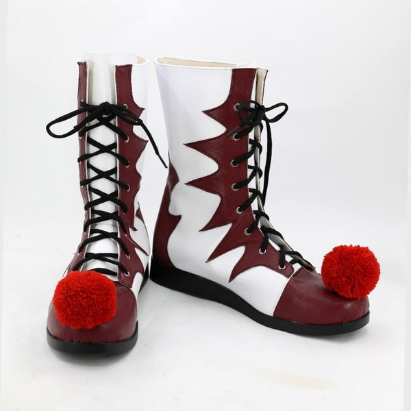 Halloween Stephen King's It Clown Boots Shoes Pennywise Adult Men Women Halloween Cosplay Boots Shoes Custom-Made