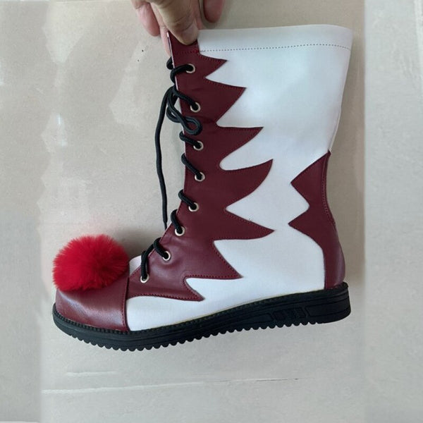 Stephen King's It Pennywise Shoes Mask Cosplay Scary Clown Boots Men Custom Halloween Christmas Costumes Accessories