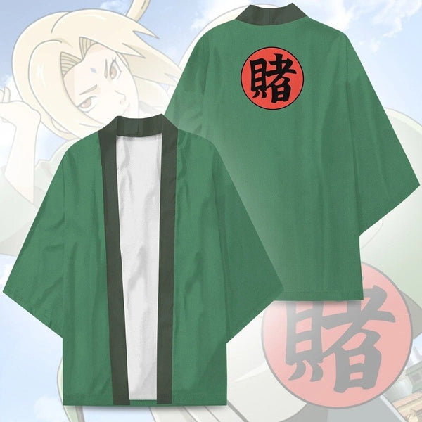 Anime Konoha Hokage Tsunade Kimono Cosplay Costumes Haori Cloak Cardigan Jacket Adult Coat Bathrobe Pajamas Yukata Daily Gifts