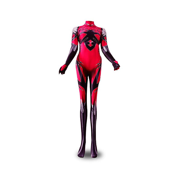 New Red Black Widow Cosplay Costume Anime Blood Widow Superhero Zentai Suit Halloween Bodysuit Adults Kids Jumpsuit