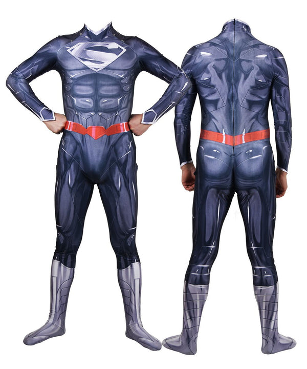 Adults Kids Superhero Cosplay Costume Black Suit Zentai Halloween Bodysuit