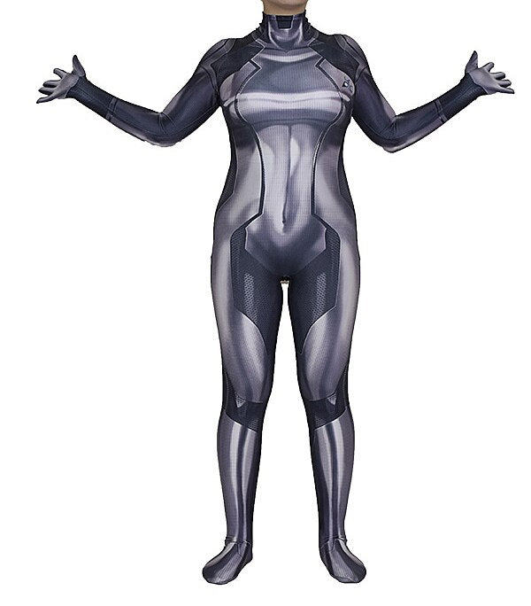 Erwachsene Kinder Samus Aran Cosplay Kostüm Zero Suit Samus Zentai Anzug Spiel Weiblich Frau Mädchen Superheld Halloween Bodysuit Overall