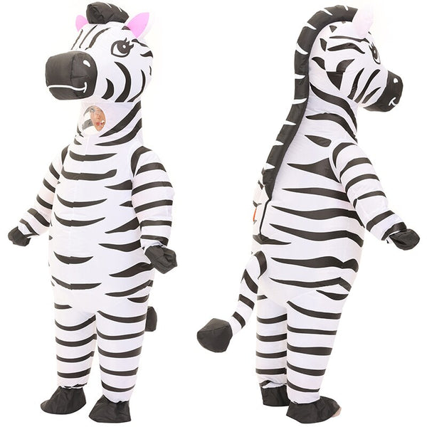 Anime Cosplay Inflatable Costume Adult Props Zebra Dress Up Lovely Christmas Party Suit Kindergarten Animal Performance Clothing
