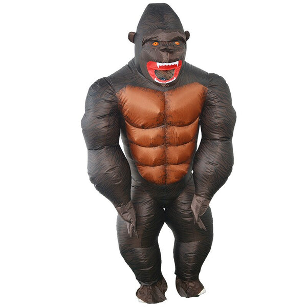 King Kong Funny Inflatable Suit Gorilla Anime Cosplay Costume Mascot Animal Monkey Adult Clothing Makeup Ball Fancy Dress Props