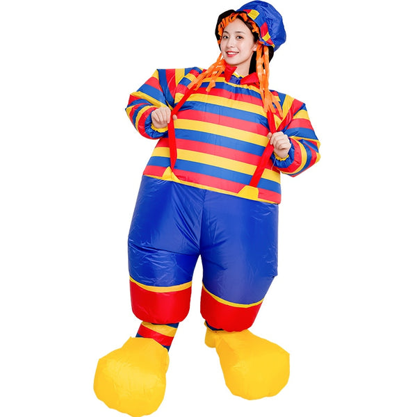 Inflatable Mascot Cosplay Costume Promotional Campaign Anime Character Funny Atmosphere Prop Clown Inflatable Clothes for Adult