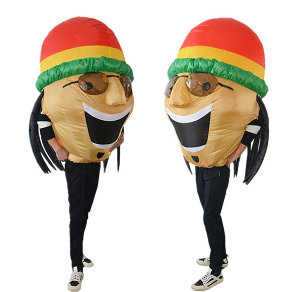 New Inflatable Costumes For Adult Jumpsuit Funny Dress Holiday Party Halloween Anime Cosplay Suit Funny Live Video Party