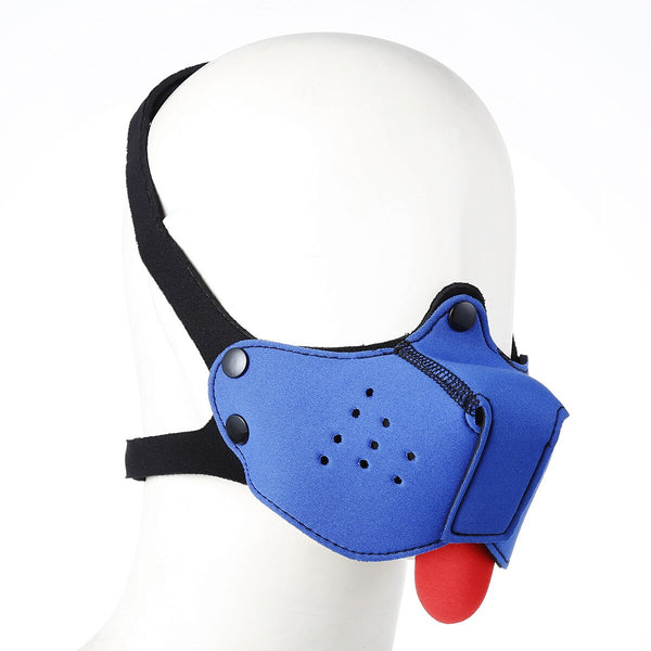 Exotic Accessories Sexy Cosplay Fashion Padded Latex Rubber Role Play Dog Mask Puppy Cosplay Half Head, 4 Color