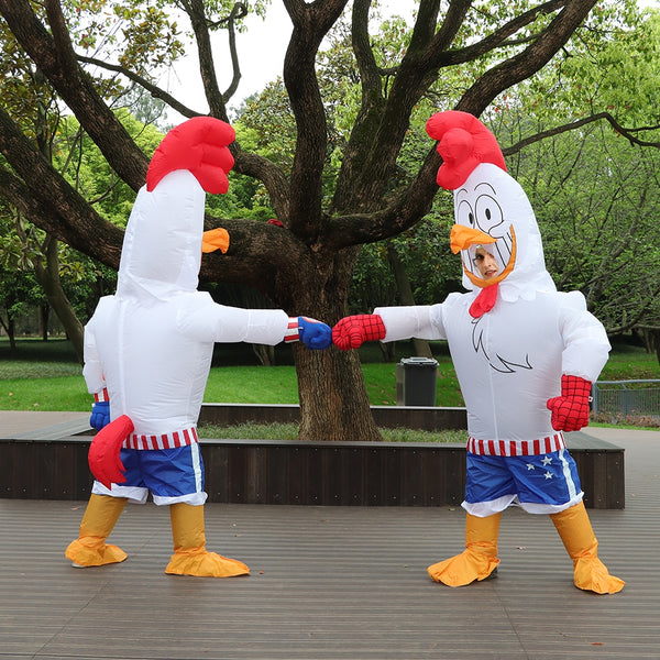 Hot Fighting Rooster Inflatable Costume Adult Challenge Role-playing Fancy Halloween Mascot Party Costume Inflatable Costume