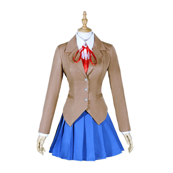 Doki Game Doki Literature Club Monika Cosplay Sayori Yuri Natsuki Cosplay Costume School Uniform Girl Women Costumes